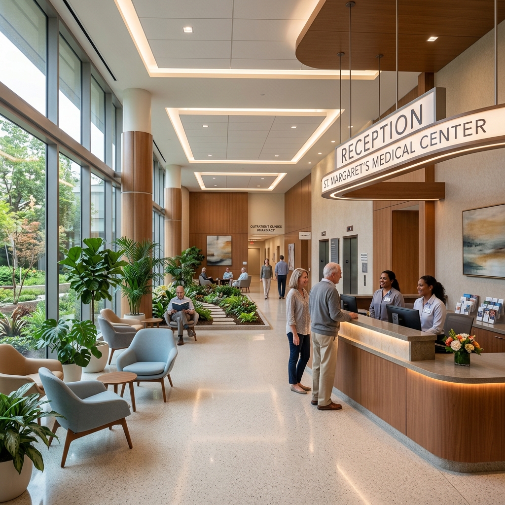 Modern Hospital Lobby